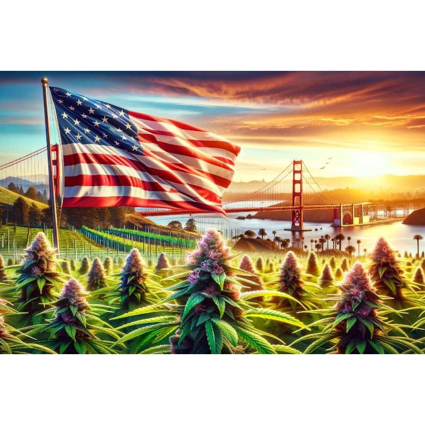 Cannabis in Kalifornien: Luxuriöse CBD-Blüten!
